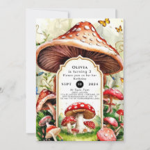 Pastel Boho Mushroom Birthday