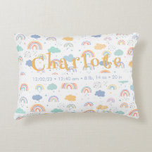 Pastel Boho Rainbow Cloud Pattern