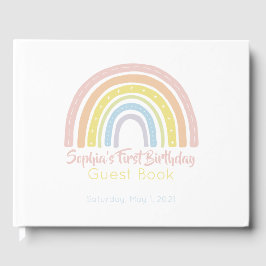 Pastel Boho Rainbow Gästebuch