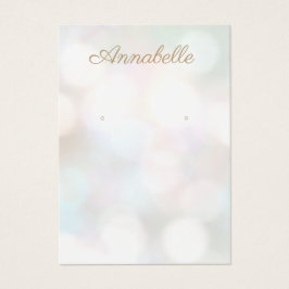 Pastel Bokeh Juwelier Earring Display Card