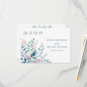 Pastel Botanisch-UAWG-Hochzeit - Postkarte