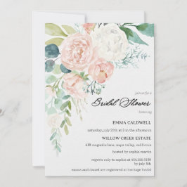 Pastel Bouquet Bridal Shower Invitation Einladung