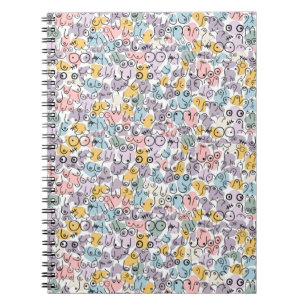 Pastel Breast Pattern Notizblock