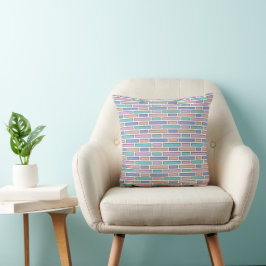 Pastel Bricks Mosaic Kissen