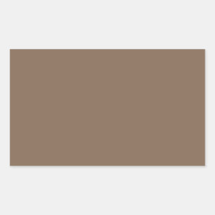Pastel Brown High-End-Farbkoordination Rechteckiger Aufkleber