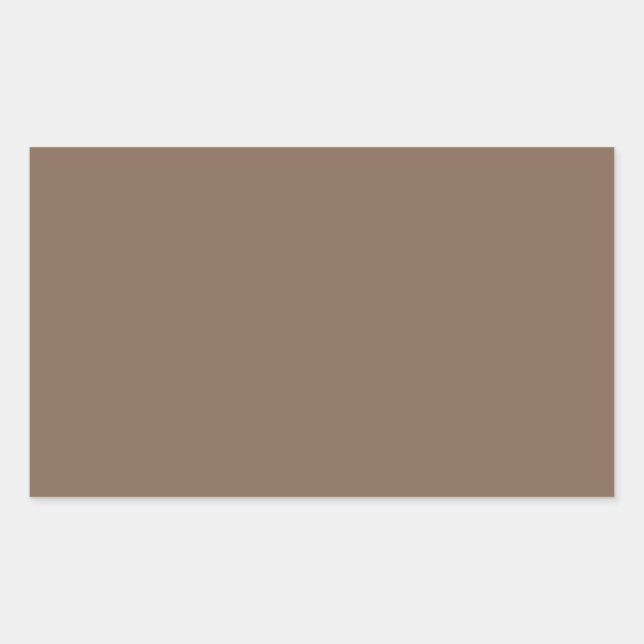 Pastel Brown High-End-Farbkoordination Rechteckiger Aufkleber (Vorderseite)
