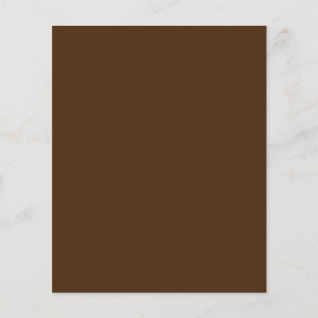 Pastel Brown, Kiefernkone, Puce, Flyer (Vorne)