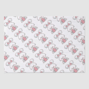 Pastel Bunny Elegance Seidenpapier
