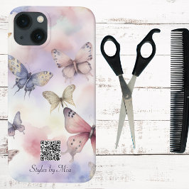 Pastel Butterfets Business oder Personal QR Code Case-Mate iPhone Hülle
