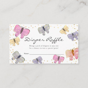 Pastel Butterfly Babydusche Windelwaschmaschine Ti Begleitkarte