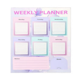 Pastel Butterfly Dreams: Wochenplaner für Organi Notizblock