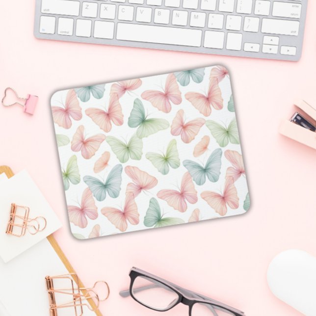 Pastel Butterfly Mousepad (Von Creator hochgeladen)