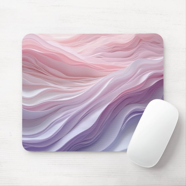 Pastel Calming Wave Muster Mousepad (Mit Mouse)