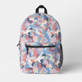 Pastel Camouflage Bedruckter Rucksack