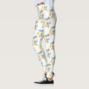 Pastel Candy Mais Osterkörbe Kerzen Leggings