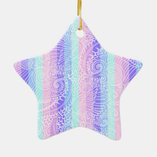 Pastel Candy Wirbel   Streifenfantasiemuster Keramikornament