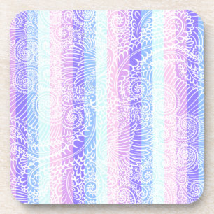 Pastel Candy Wirbel Streifenfantasiemuster Untersetzer
