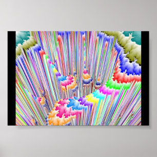 Pastel Cascade Poster