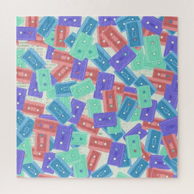 Pastel Cassette Tapes - ästhetische Musik der 90er (Vertikal)