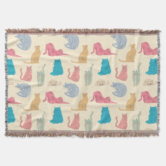 Pastel Cats Decke (Vorderseite)