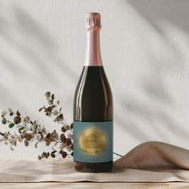 Pastel Celestial Gold Moon Save the Date