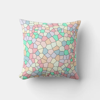 Pastel Cellular Mosaic Kissen