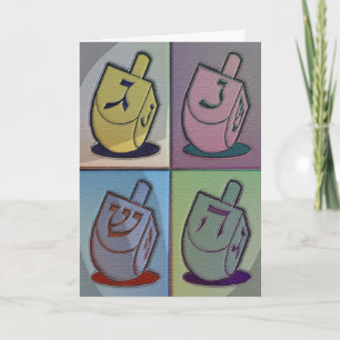 Pastel Chanukah Card Feiertagskarte