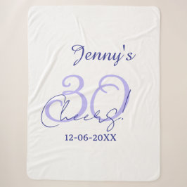 Pastel cheers 30th birthday purple elegant name da sherpadecke