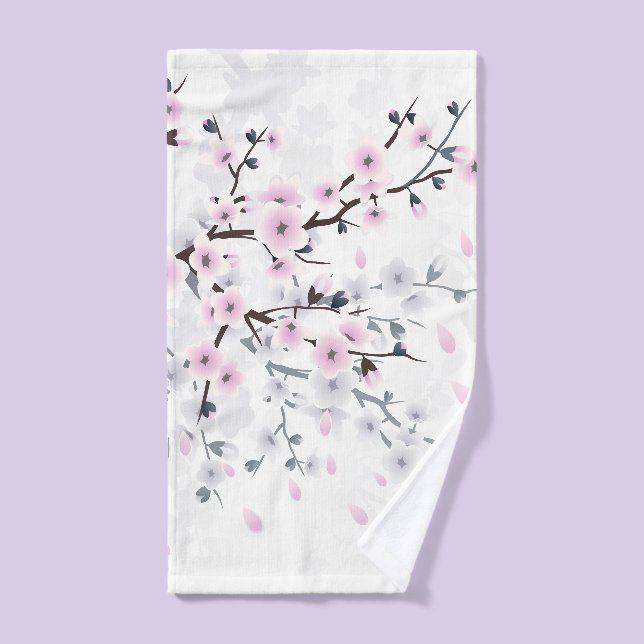 Pastel Cherry Blossom Landschaft Handtuch (Handtuch)