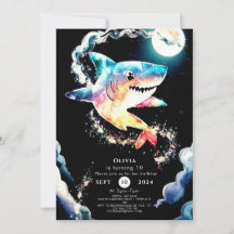 Pastel Children's Underwater Shark Birthday