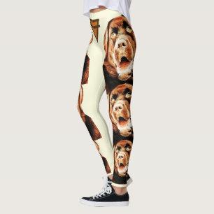 Pastel Chocolate Labrador Leggings