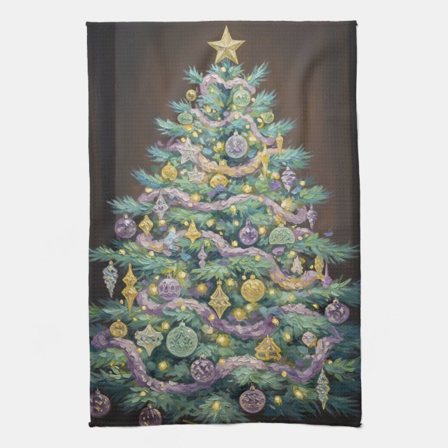 Pastel Christmas Geschirrtuch (Vertikal)