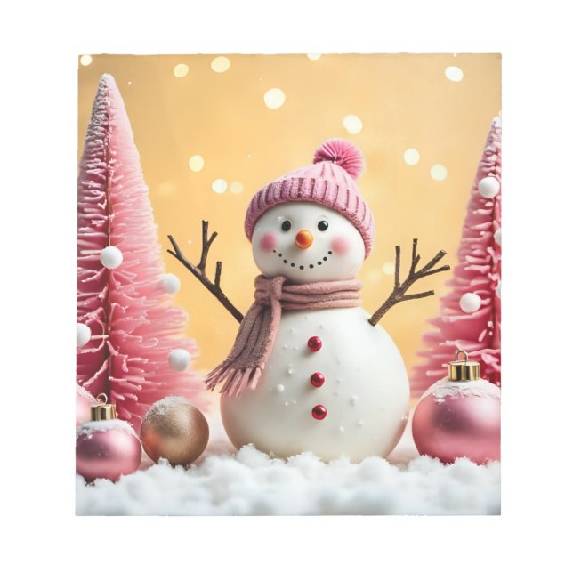 Pastel Christmas - Note Pad Notizblock (Vorderseite)