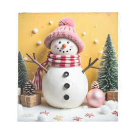Pastel Christmas - Note Pad Notizblock