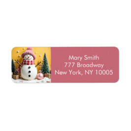 Pastel Christmas - Return Address Labels 
