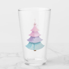 Pastel Christmas Tree Glas