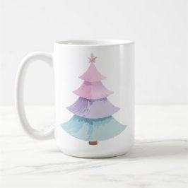 Pastel Christmas Tree Kaffeetasse