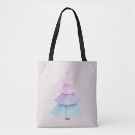 Pastel Christmas Tree Tasche
