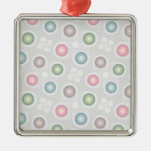 Pastel Circle Muster Weihnachtsdekoration Ornament Aus Metall