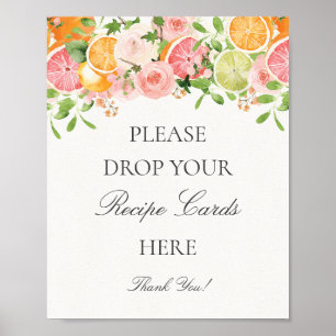 Pastel Citrus Floral Main Squeeze Teilen Sie ein R Poster