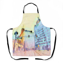 Pastel Cityscape Schürze