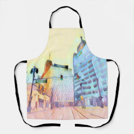 Pastel Cityscape Schürze
