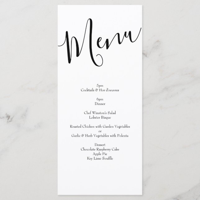 Pastel clair Peony Rose Floral Mariage Menu (Devant)