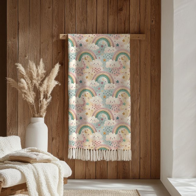 Pastel Clouds Blanket Sherpa Hug for Little Stars Sherpadecke (Pastel Clouds Blanket Sherpa Hug for Little Stars)