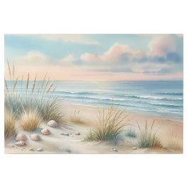 Pastel Coastal Dunes Watercolor Galerieleinwand