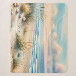 Pastel Coastal Dunes Watercolor Sherpadecke