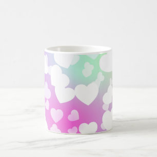 Pastel coeur café & thé mug