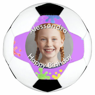 Pastel color Aesthetic Splash Custom Fußball