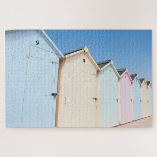 Pastel Colored Beach Huts