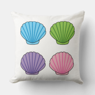 Pastel Colorful Seashell Pack Kissen